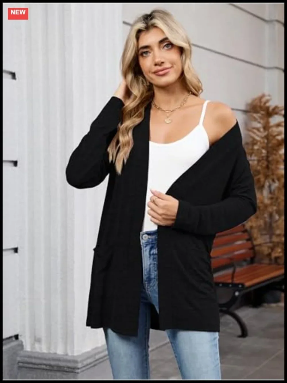 Lightweight Long Sleeve Cardigan with Pockets